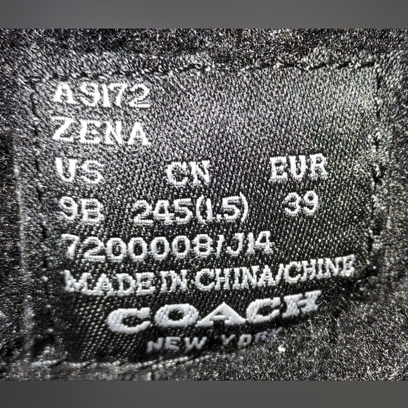 Coach Brown Zena Rubber and Suede Winter/Rain Boots Pre-owned - Picture 9 of 9